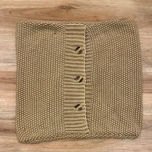 Treasure & Bond Gold Knit Pillow Cover